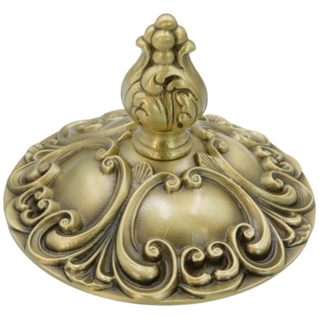 ELISABETTA Баночка высокая, H17 см. с крышкой, стекло/бронза