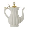 OLIVIA Кувшин керамика, бел/крышка золото
