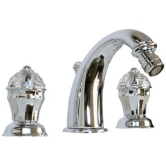 KORONA См-ль д/биде, на 3 отв., ручки SWAROVSKI, хром (NEW)