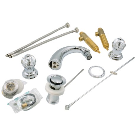 KORONA См-ль д/биде, на 3 отв., ручки SWAROVSKI, хром (NEW)