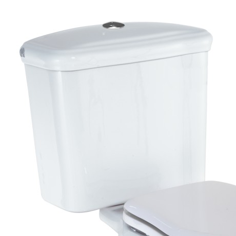 BELLA  Бачок моноблока с отв. для кнопки слива, белая керамика