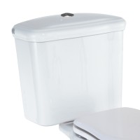 BELLA  Бачок моноблока с отв. для кнопки слива, белая керамика