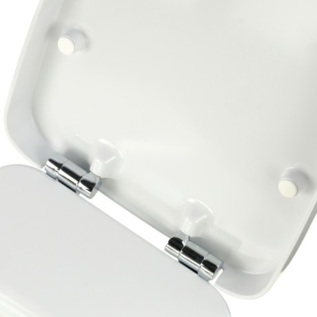 UNICA  Крышка/сиденье унитаза Standart, с системой Microlift, белая, петли хром