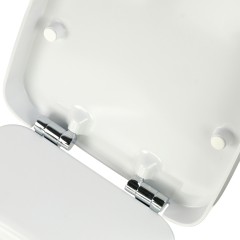 UNICA  Крышка/сиденье унитаза Standart, с системой Microlift, белая, петли хром
