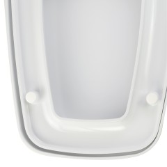 UNICA  Крышка/сиденье унитаза Standart, с системой Microlift, белая, петли хром