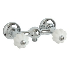 OLIVIA См-ль д/душа внешний, выход М1/2&quot;, бел./хром