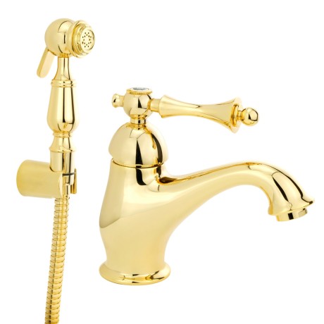 BOMOND См-ль д/раковины моноком., с гигиеническим набором, золото