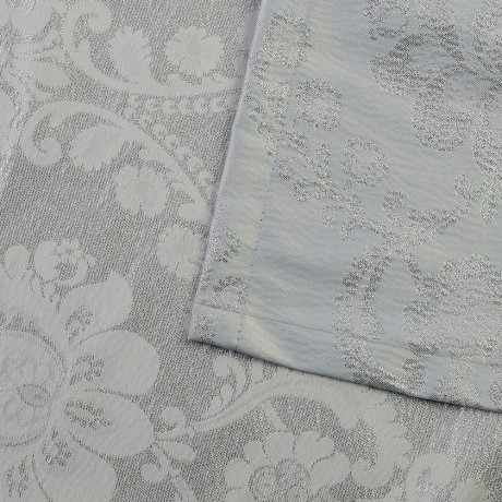 MIGLIORE Шторка L180xH200 см. для душа/ванны, текстиль, узор БАРОККО СИЛЬВЕР, цвет серебро