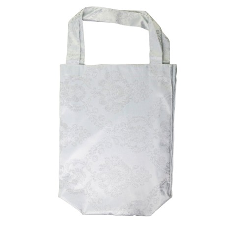 MIGLIORE Шторка L180xH200 см. для душа/ванны, текстиль, узор БАРОККО СИЛЬВЕР, цвет серебро