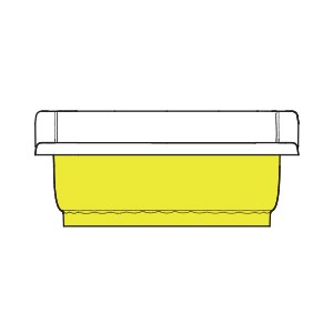 OLIVIA Раковина напольная 840x575хH365 мм, золото