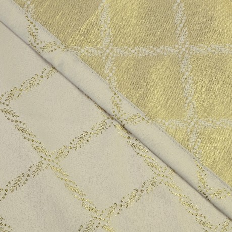 MIGLIORE Шторка L180xH200 см. для душа/ванны, текстиль, узор АР-ДЕКО ГОЛД, цвет золото