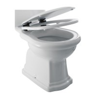 BELLA  Унитаз моноблок, выпуск в пол, белая керамика