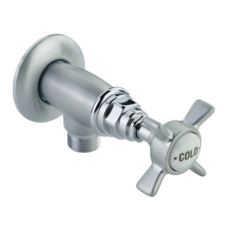 PRINCETON Кран запорный угловой, М1/2"хМ1/2", состаренный хром
