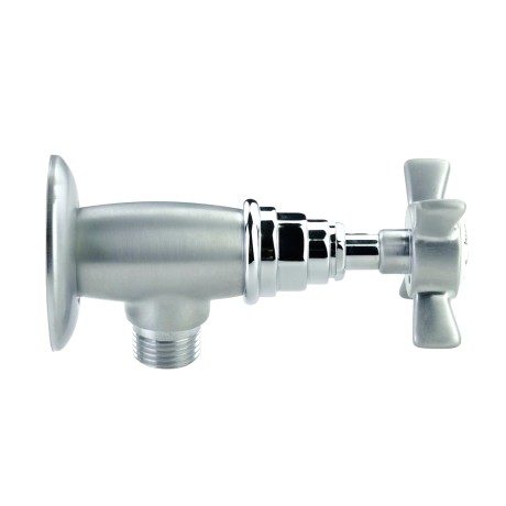 PRINCETON Кран запорный угловой, М1/2"хМ1/2", состаренный хром