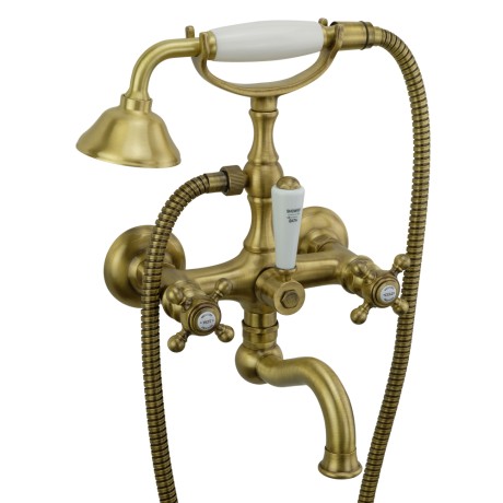 ARCADIA См-ль д/ванны внешний с поворотным изливом, бронза