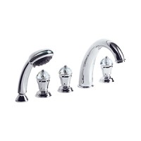 KORONA См-ль на борт ванны, на 5 отв., SWAROVSKI/хром/золото (NEW)